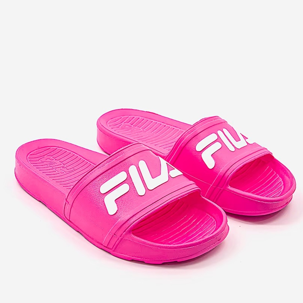 EUC FILA PINK SLEEK SLIDES